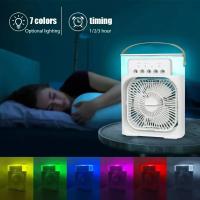 Ventilador 3 en 1, aire acondicionado, Enfriador de aire pequeño para el hogar, luz LED nocturna, humidificador portátil, ventilador de ajuste de aire, ventilador para oficina y hogar - details 3
