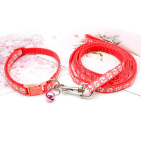 correa y collar para perros pequeños y gatos,  de paseo color negro 19-32cm Towing Universal ¡Ideal para paseos! - details 1