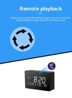 Dual Alarm Clock Wifi Camera With Temperature Monitoring HD 1080P Motion Detection Baby Nanny Camera Home Video Surveillance - details 17