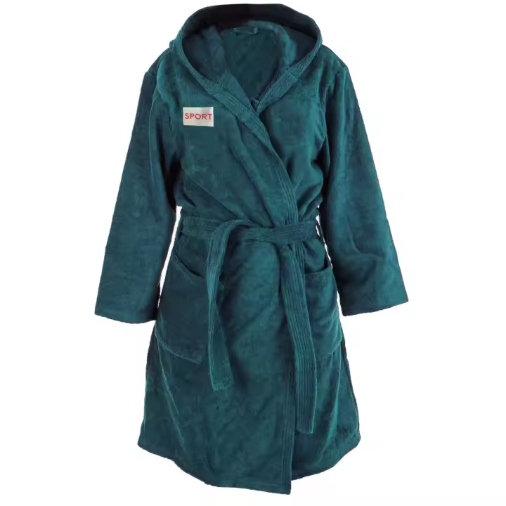 Wellhome Albornoz 100% Algodón Azul Cobalto Talla 2XL - 1