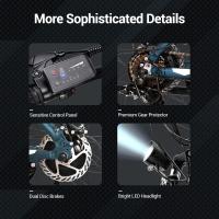 Eleglide M1 Plus App Version Bicicleta Eléctrica de Moped 27.5 pulgadas Neumático 250W Motor 36V 12.5Ah Batería Velocidad de 25km/h 21 Velocidades Shimano Freno de Disco Dual Con Control de Aplicación - details 13