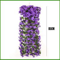 Flores Artificiales Moradas Para Decoración De Fiestas Y Boda Arreglo Floral De Plástico Para Exterior Decoración De Pared Y Jardín - details 5