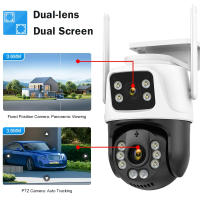 Camara vigilancia wifi interior, Cámara Wifi de doble lente 360º protección de seguridad IP66 8MP 4K detección humana inalámbrica al aire libre ICSEE Videovigilancia PTZ - details 8