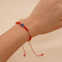 Pulsera Hecha a Mano Go2boho Con Ojos Y Perlas Ajustable Con Cordón Para Mujeres Y Teen Girls Joyería Simple De Lazo Bohemia - details 2