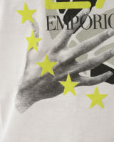 Emporio Armani EA7 Camiseta Algodón Hombre Blanco 3GPT12PJT7Z 1100 - details 5