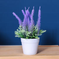 1PC Lavanda Artificial De 17CM Decoración Realista Para Escritorio De Oficina Regalo De Presentación Decoración De Hogar Y Oficina - details 3