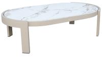 Conjunto de Jardín Solano de Aluminio Beige para 5 Personas | Elegancia y Confort para tu Espacio Exterior HOME AND MORE - details 1