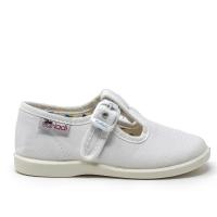 Zapatillas de lona niña VULLADI 1200-051 SANDALIA CERRADA, PIQUE BLANCO 4170 XLV - details 2