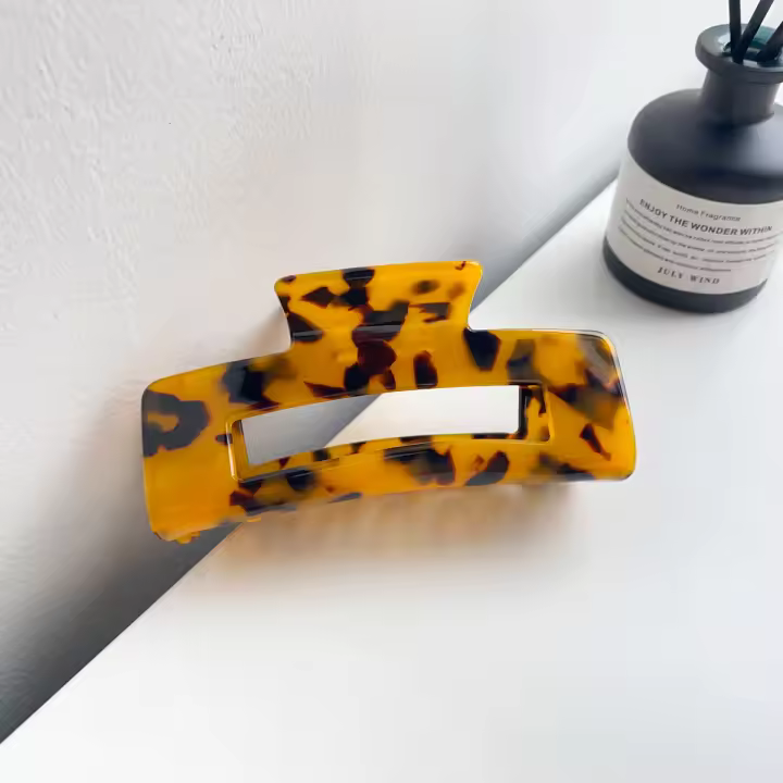 Grabador De Lujo Para Mujer Con Estampado De Leopardo Pinza Para El Cabello Retro Accesorio De Cabello De Alta Gama Clip De Mampa - 1