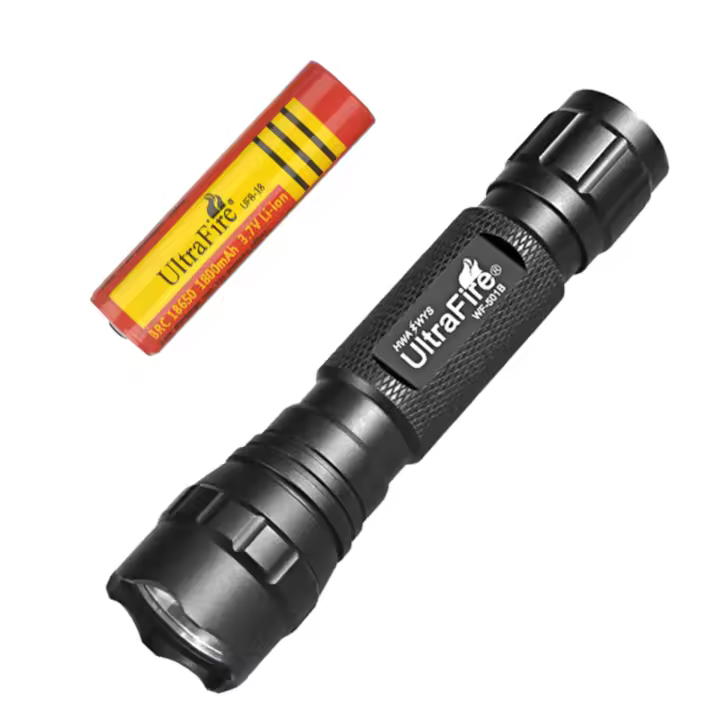 UltraFire WF-501B Linterna LED Super Brillante Recargable 18650 Torcha Potente Farol De Alta Potencia Para Camping Y Pesca - 1