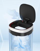 Cubo de Basura Automático de 50L con Sensor de Movimiento - Eliminación de Olores con Ozono, Indicador Luminoso Multicolor, Tapa de Acero Inoxidable - details 4