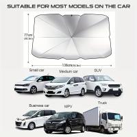 Parasol De Sol Para Coche Con Protección Solar Accesorios De Verano Para Ventanas Delanteras Plegable Tipo Paraguas - details 3