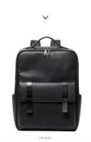 Mochila Para Hombre De Cuero Genuino Grande Capacidad Con Bolsillo Para Portátil De 15.6 Pulgadas Diseño Moda Múltiples Bolsillos Bolsa Escolar - details 19
