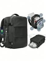 Mochila Multifuncional De Viaje Para Negocios Con Gran Capacidad Adecuada Para Mujeres Hombres Trabajadores Blanqueados Viajes Al Aire Libre Material De Poliéster - details 0