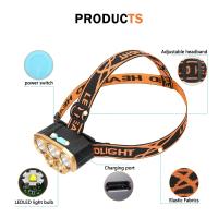 Luz De Cabeza LED Portátil Mini Impermeable Recargable Por USB Luces Super Brillantes 4 Modos Para Pesca Y Emergencias - details 8