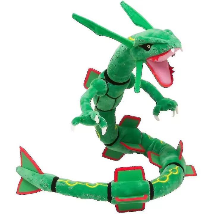 31 pulgadas verde rayquaza dragón muñeca de peluche muñeca juguetes regalos para niños, juguetes de animales de peluche (verde) SO - 1