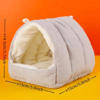Nido De Pájaro Para Invierno Con Colgante Hamaca Hogar De Plumas Accesorios Para Cages De Mascotas Pequeñas Como Perros Y Hamsters - details 4