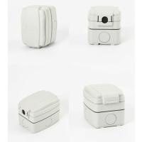 Enchufe exterior impermeable Ip66, enchufe de pared a prueba de Polvo, enchufos Eléctricos de pared de Jardín Para interiores y Exterior (enchufe único) - details 0