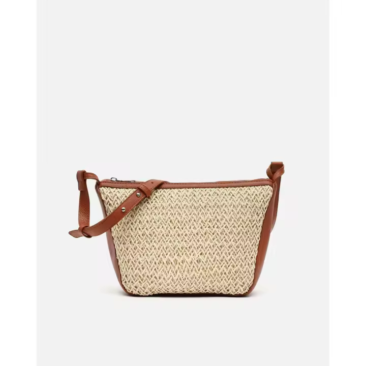 Misako Weol bolso bandolera efecto rafia Raffia / Playa - 1