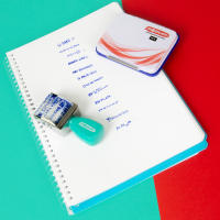 Sello Rotativo Starplast con Tampón Tinta Nº 4 - 12 Frases Divertidas para Sellar - details 1