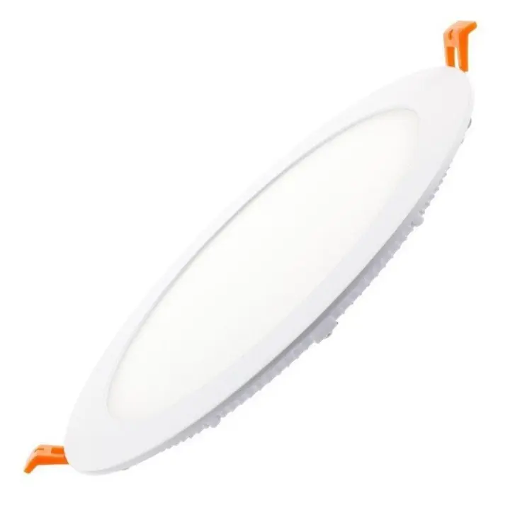 FACTORLED DOWNLIGHT LED REDONDO EXTRAPLANO 20W OSRAM, LAMPARA CIRCULAR SLIM EMPOTRABLE TECHO MARCO BLANCO, GRAN LUMINOSIDAD, LUZ BLANCA 3000K-4000K-5700K - 1