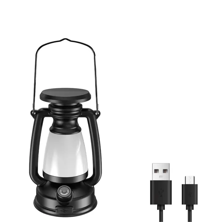 Lámpara De Camping Recargable USB Portátil Con Carga Solar 3000-5000K Dimmer Sin Etapas Luz Para Tents Material ABS Fuente De Luz LED - 1