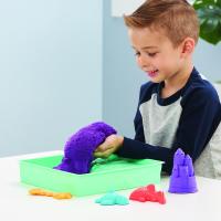 SPIN MASTER - Kinetic Sand - Set Sandbox: con Arenero, 454 g de Arena Mágica Morada y 4 Accesorios - Kit Manualidades Niños - 6067477 - Juguetes Niños 3 Años + - details 2