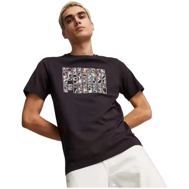Camiseta de Manga Corta Puma Graphics Summer para unisex en color negro - 1