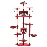 vidaXL Rascador para Gatos con Poste de Sisal 203cm y Mascotas Color Beige,  Gris,  Marrón y mas - details 4