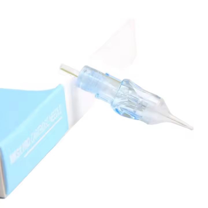 10PCS/BOX Agujas De Tatuaje 0801RL 1201RL Estándar Redondas Sombreadoras Desechables Membrana Cartridge Para Microblading Cabello Y Escalpelo - 1