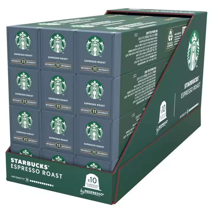 STARBUCKS by NESPRESSO - Espresso Roast - Tueste Intenso, intensidad 11 - 12x10caps (120 cápsulas) - 1