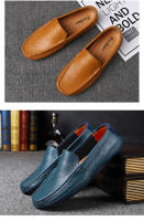 Zapatos De Cuero Para Hombre Moda Lujo 2024 Casuales Slip on Formal Mocasines Italianos Negros Zapatos Para Conducir Y Zapatillas - details 4