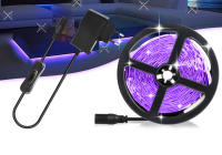 Tira De Luz LED UV Flexible 385-400nm Para Fiesta De Luz Plateada SMD 2835 DC12V Para Iluminación De Glow En La Habitación - details 1