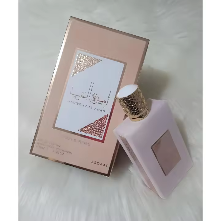 Asdaaf Ameerat Al Arab Prive Rose Eau de Parfum 100 ml – Perfume Árabe de Mujer, Floral Oriental, Elegante y Duradero - 1