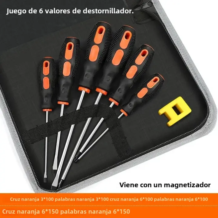 Juego De Destornilladores Aislados Multifuncionales Con Magnete Y Almacenamiento 6/8/10 Piezas Herramienta De Reparación Para Electrodomésticos - 1