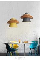 Lámpara Colgante Nórdica Para Restaurante Moderna Y Sencilla Luz Personalizada Para Porche Aisle Creativa Para Café Lámpara Macarón En Multiple Colores - details 5