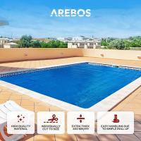 Arebos Cubierta Solar Piscina Isotérmica 6x4 M - Lona Térmica Protectora - Azul - details 6