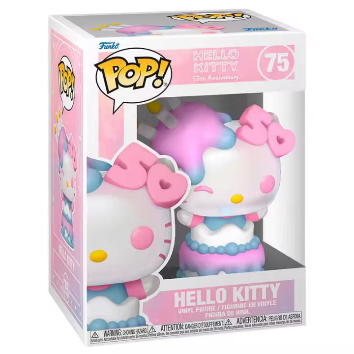 Figura Pop Sanrio 50Th Anniversary Hello Kitty-Figura de Vinilo Coleccionable - Idea de Regalo- Mercancia Oficial - Juguetes para Niños y Adultos - Movies Fans - Muñeco para Coleccionistas y Exposición - 1