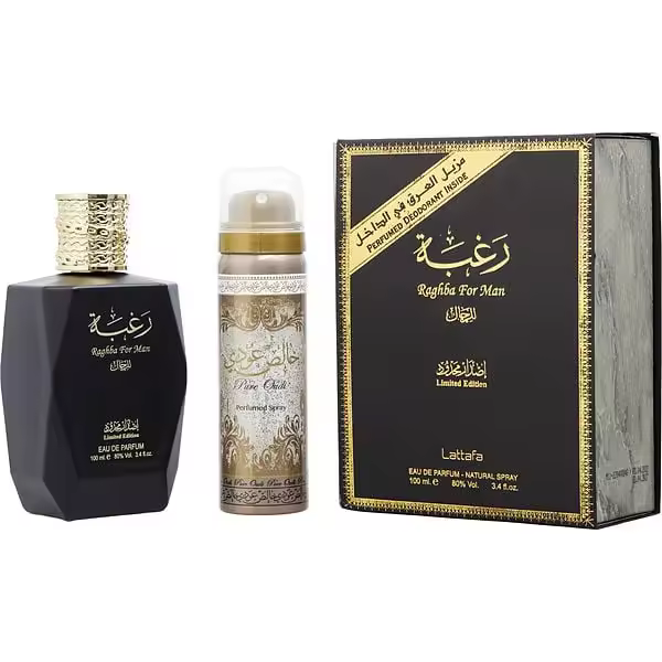 Lattafa Raghba For Men - Eau de Parfum 100 ml + Desodorante Spray 50 ml - 1