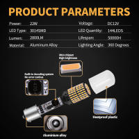 2pcs Lámparas LED CanBus 144smd 1156 BA15S P21W BAU15S PY21W 7440 W21W P21/5W 1157 BAY15D 7443 3157 Para Señal De Luces De Volteo - details 1