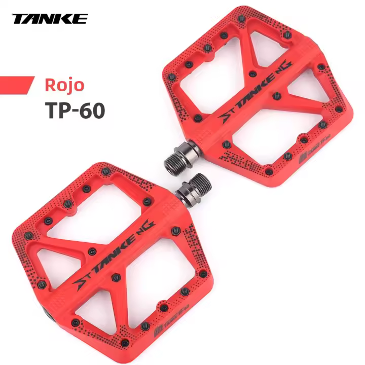 Pedal De Bicicleta MTB TANKE De Nylon Antideslizante Con DU+1 Espiga Universal Para Ciclismo Off-Road Accesorios De BMX Plataforma - 1