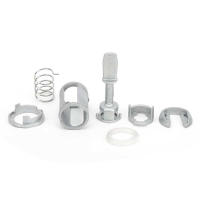 Kit De Reparación Para Cerradura De Puerta Delantero De Coche 7 Piezas Compatible Con VW POLO 9N GOLF IV AUDI A6 SKODA FABIA Material Aleación De Zinc Color Plateado - details 1