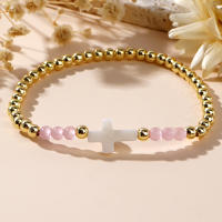 Pulsera De Cobre Con Piedras Preciosas Semi-preciosas Para Mujer Set De Dos Piezas Regalo De Amistad Bohemia Encanto - details 2
