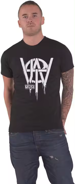 Muse-Camiseta de manga corta para hombre, camisa con Logo de Will of The People, color negro - 1