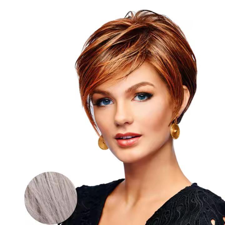 Hairdo Take It Short Peluca gris Claro - 1