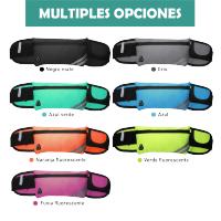 Riñonera Running Deportiva Impermeable 24*13cm, Bolsa Cintura Ajustable con Salida Auriculares, Riñonera Correr Reflectante Ligera Color Puro, Hombre Mujer Mochila Cintura Deportiva Al Aire Libre - details 4