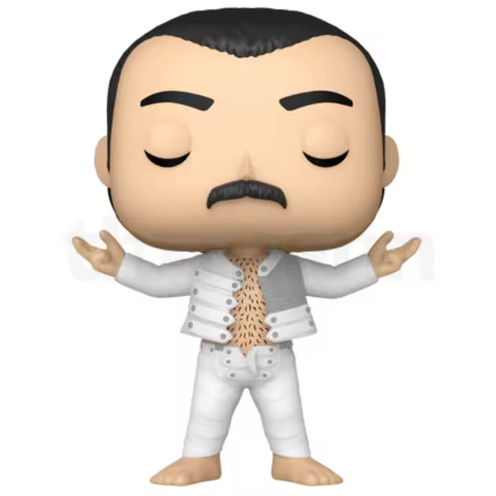 FUNKO Queen POP! Rocks Vinyl Figura Freddie Mercury (I was born to love you) 9 cm - 1