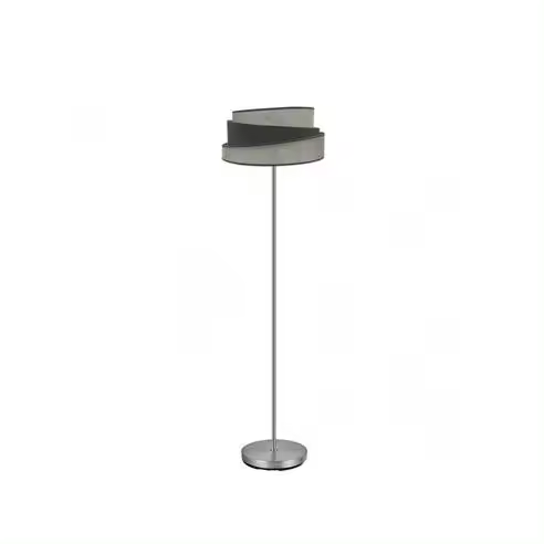Lámpara de Pie FABRILAMP Hara 1xe27 Niquel/gris 162x40x40 Cm - Diseño Moderno - 1