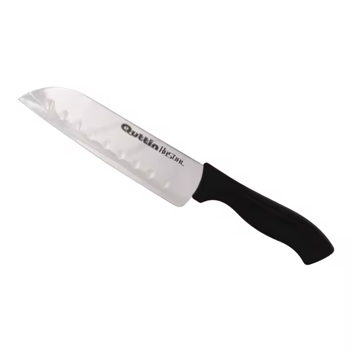 QUTTIN - Cuchillo Santoku Alveolado 17cm - Gama Kasual - Precisión y Durabilidad - Hoja Afilada y Resistente - Mango Antideslizante | Amystyle - 1
