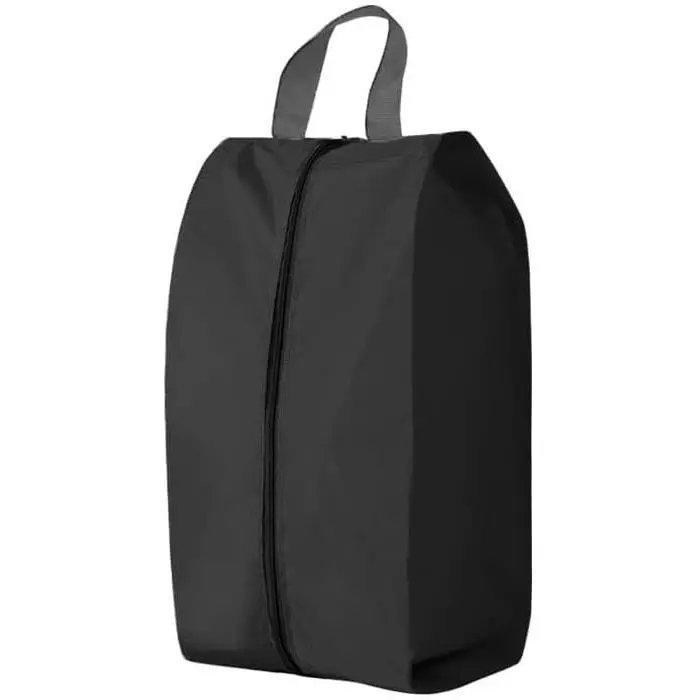 2 bolsas de almacenamiento de zapatos a prueba de Polvo, Bolsa de viaje portátil de Nailon with Cremallera, Organizador de viaje multiusos imperable, 42x24x18 cm, color Negro. - 1
